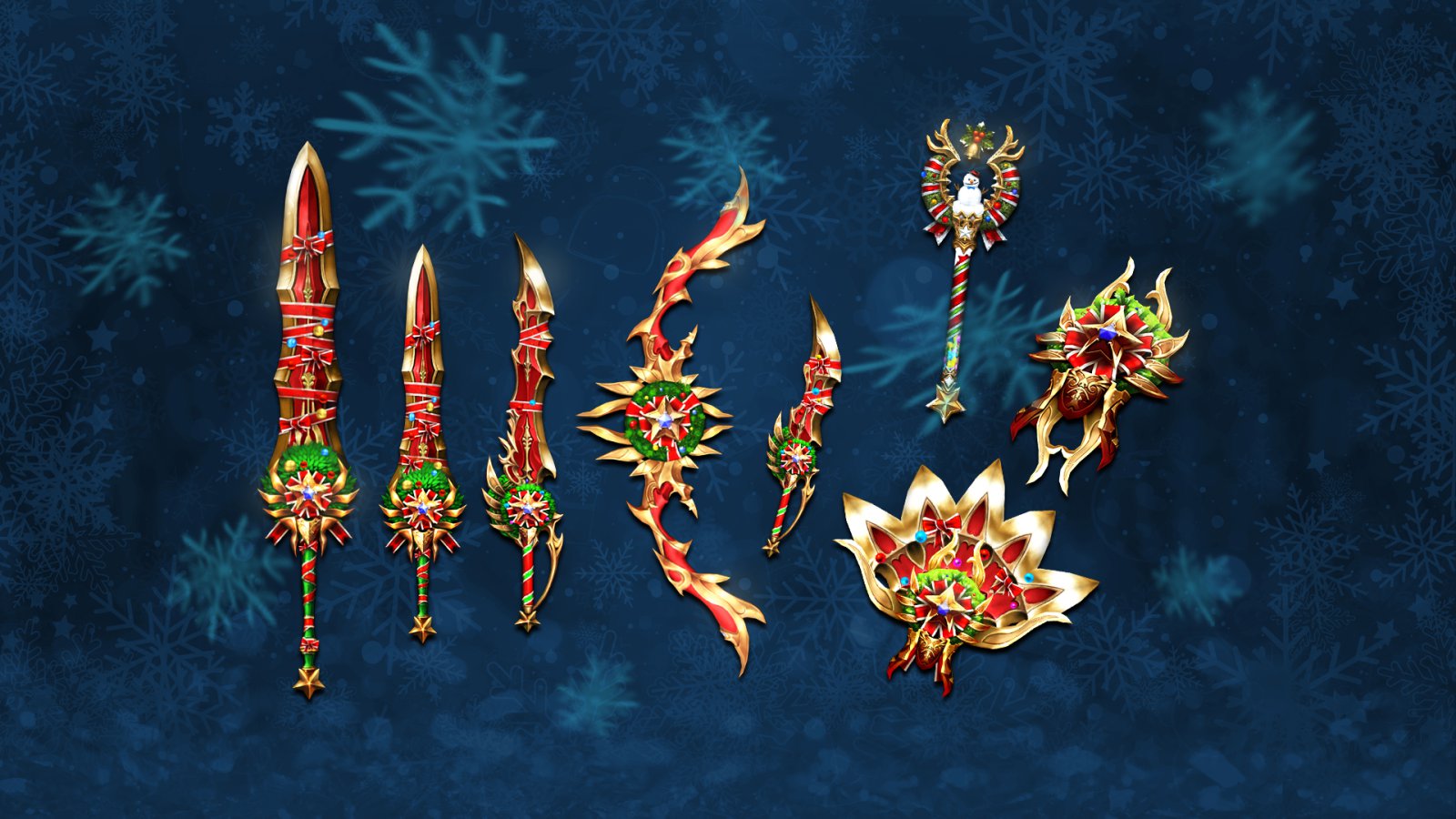 Christmas elf weapons