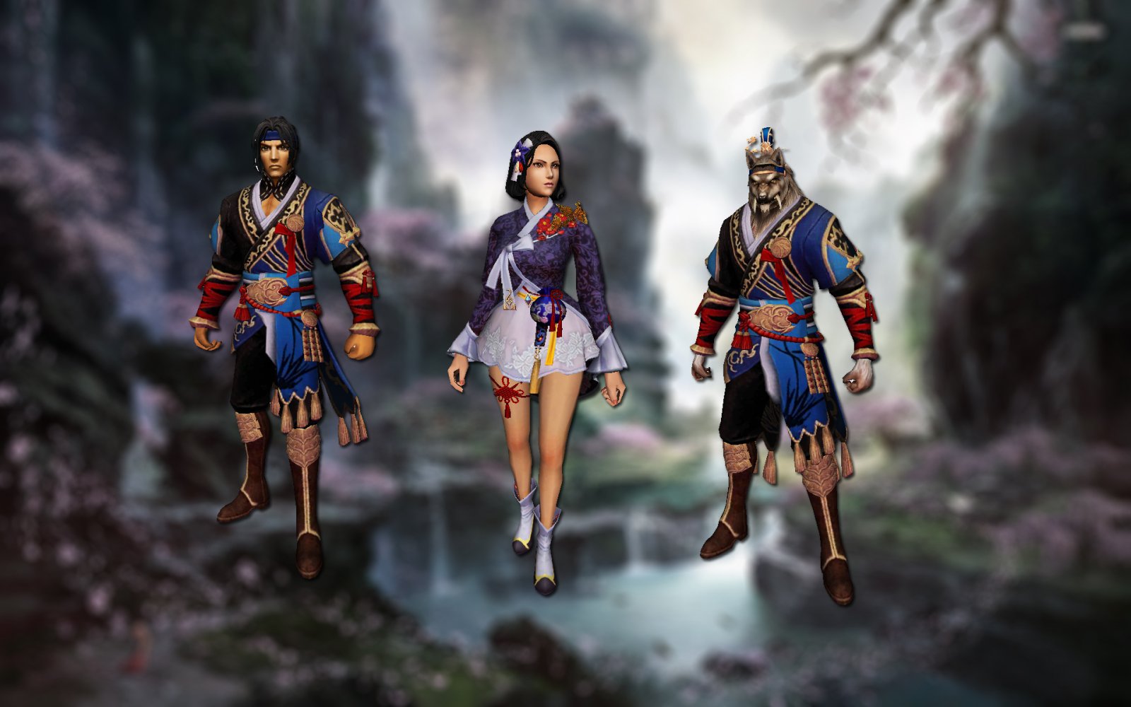 Traditional blue costumes 1