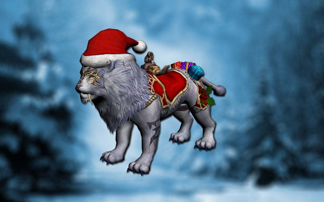 Christmas lion