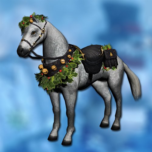 Winter holiday horse