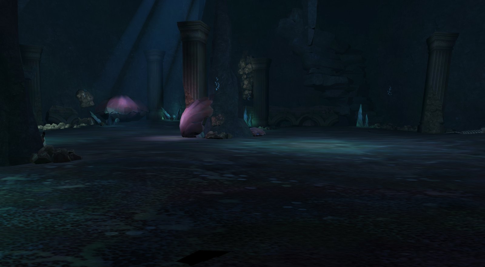 Deep underwater shark cave 4