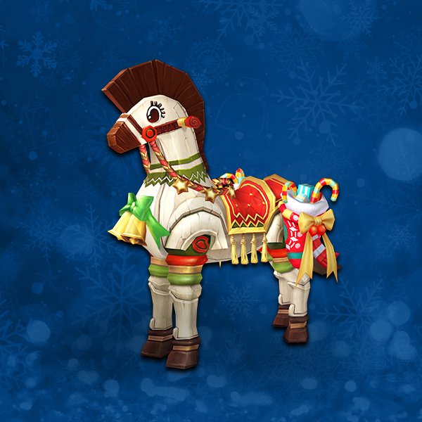 Christmas carousel horse