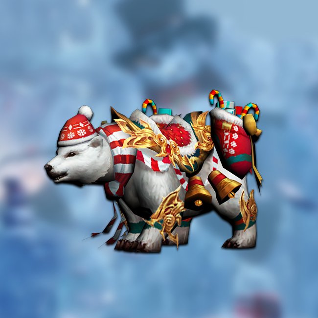 Christmas bear mount