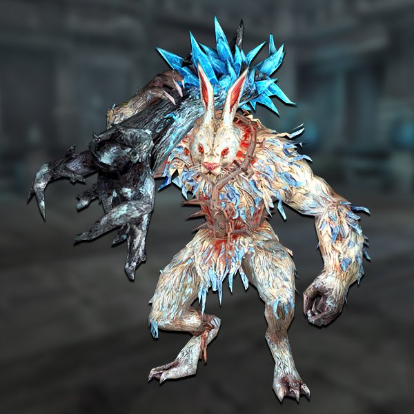 Infected rabbit