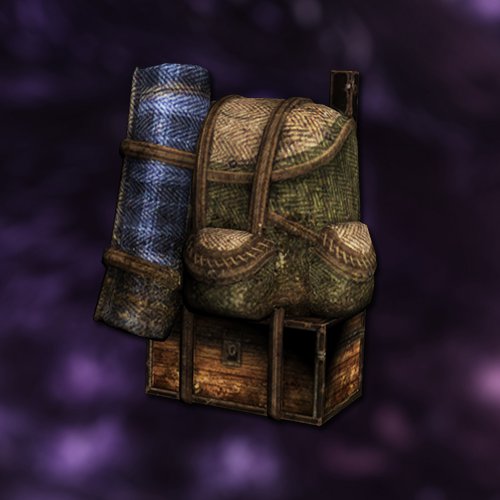 Blue market backpack