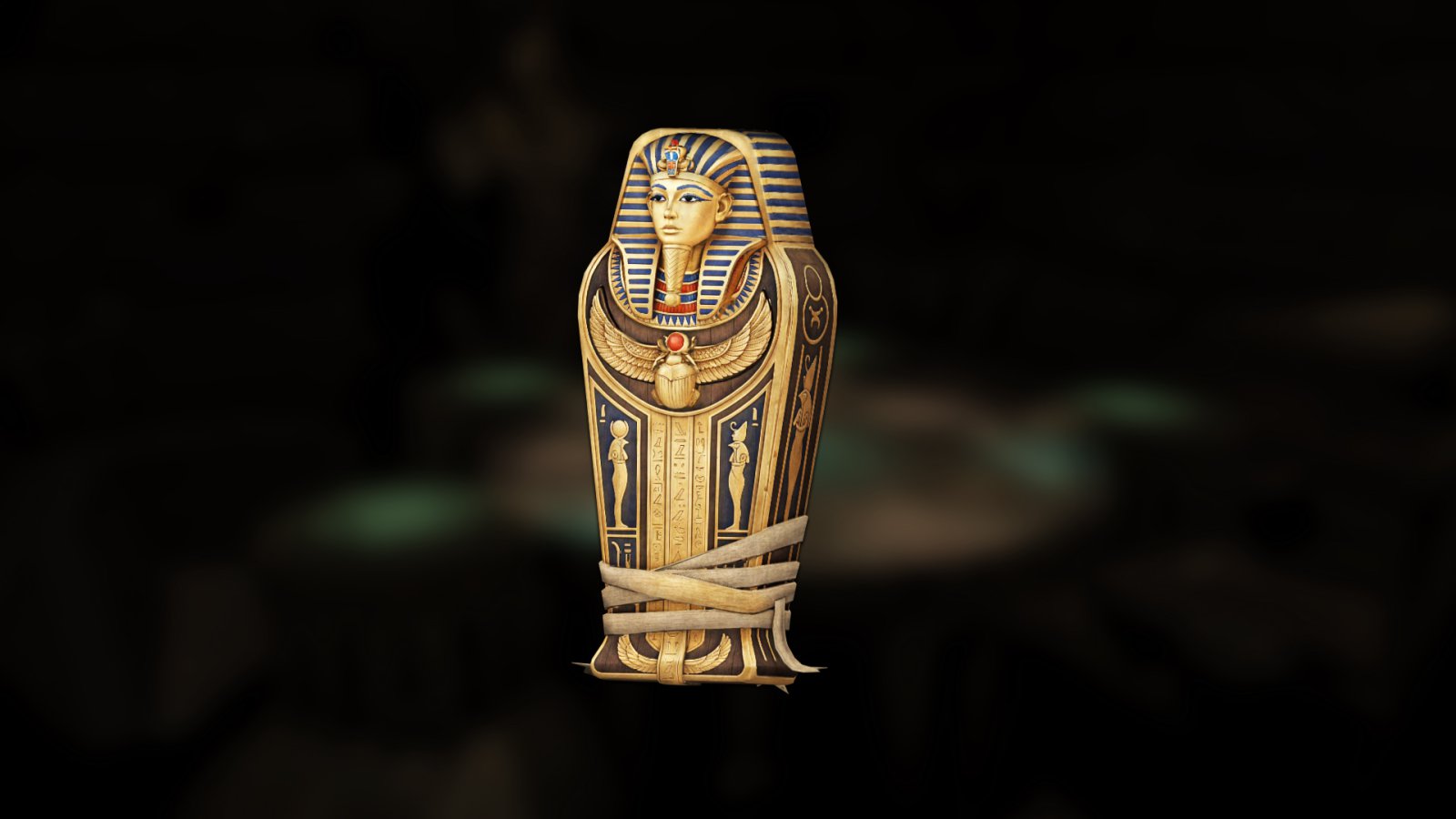 Ancient mummy sarcophagus