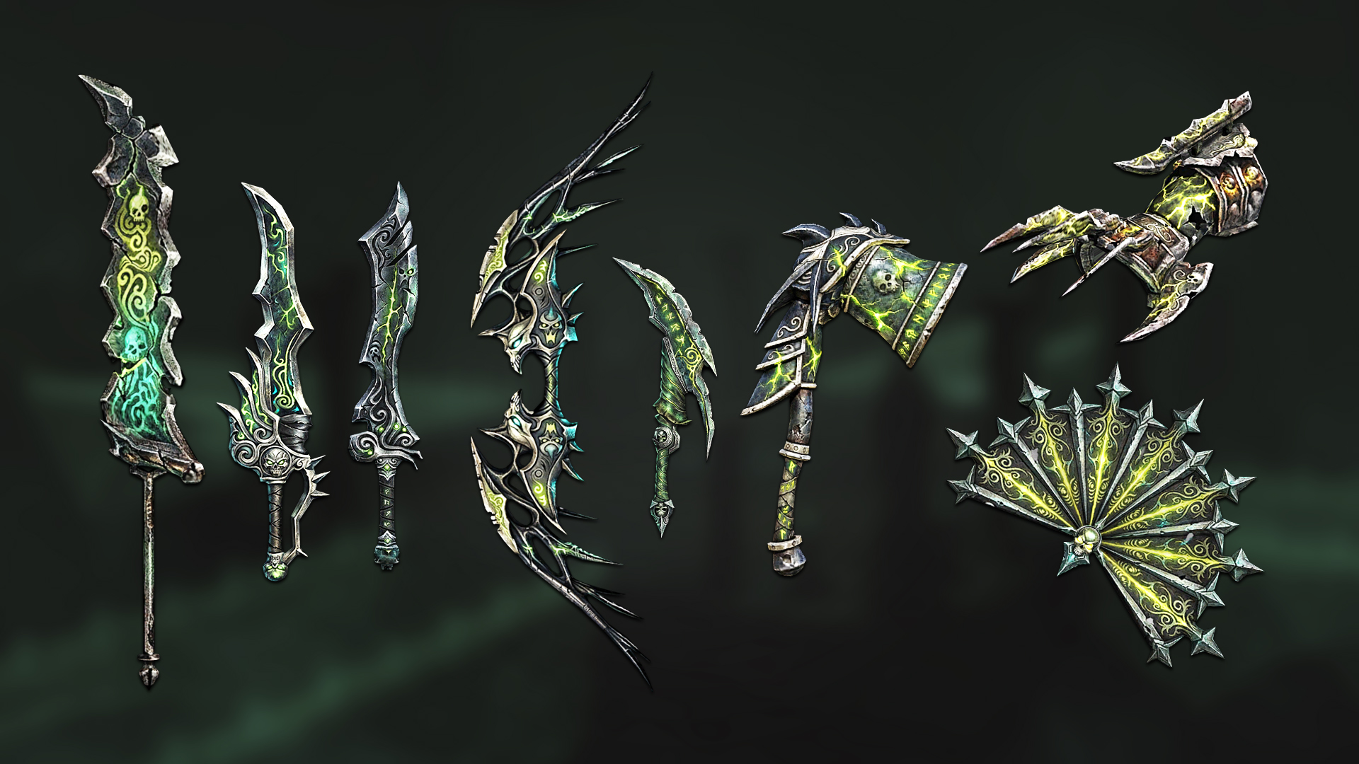 Haunted Vanguard weapons