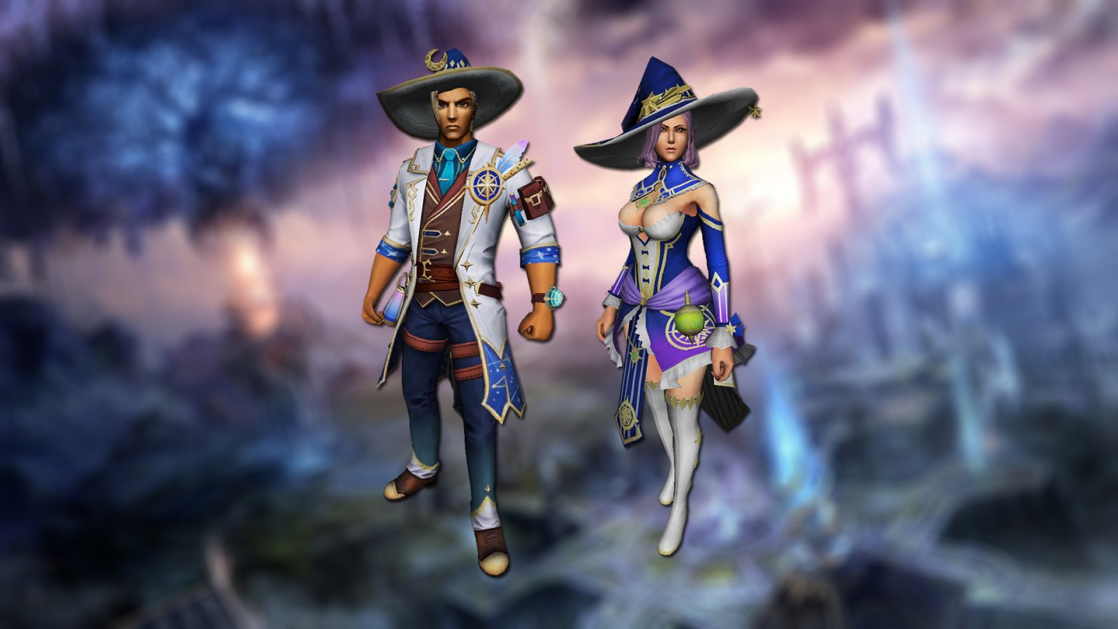 White magic costumes