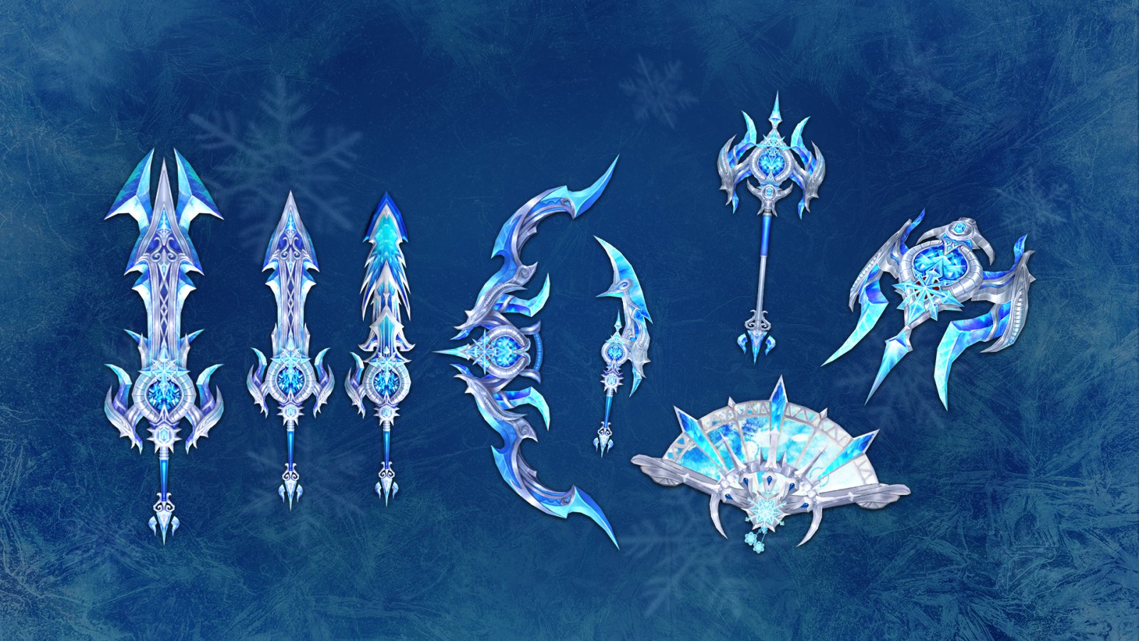 Winter Realm Elegance weapons