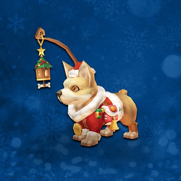 Christmas corgi