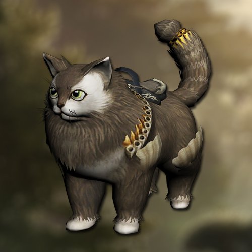 Brown cat mount